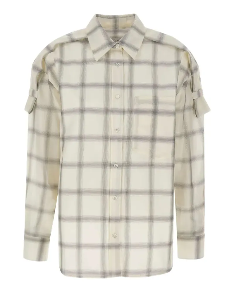IRO Softy checked shirt - Weiß Weiß