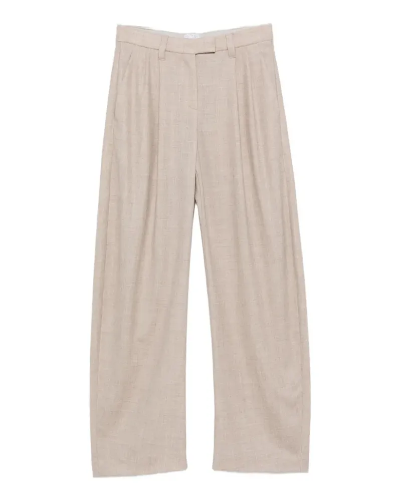 Brunello Cucinelli pleated pocket trousers - Nude Nude