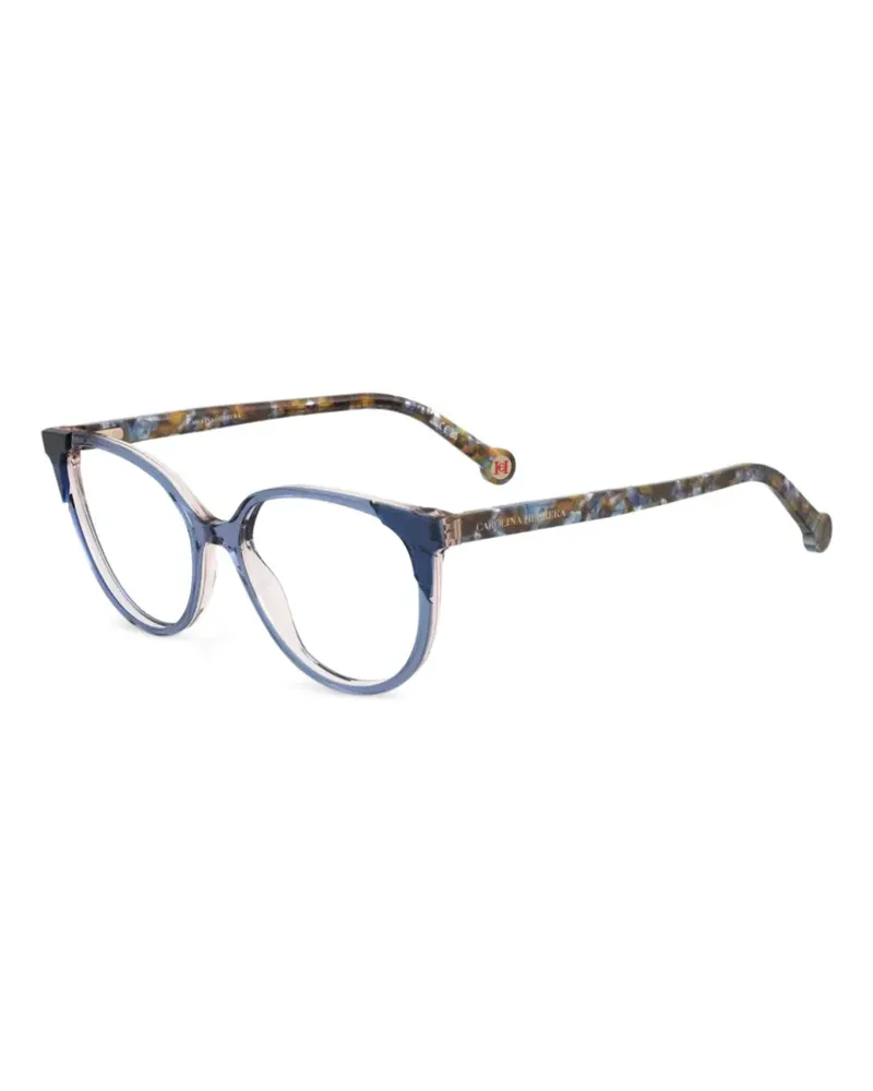 Carolina Herrera New York tortoiseshell-effect cat-eye glasses - Blau Blau
