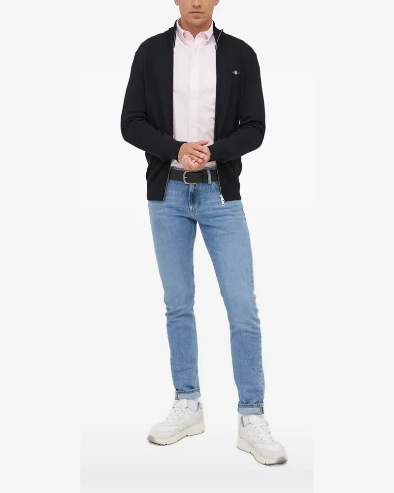 Gant Cardigan mit Reißverschluss - Schwarz Schwarz
