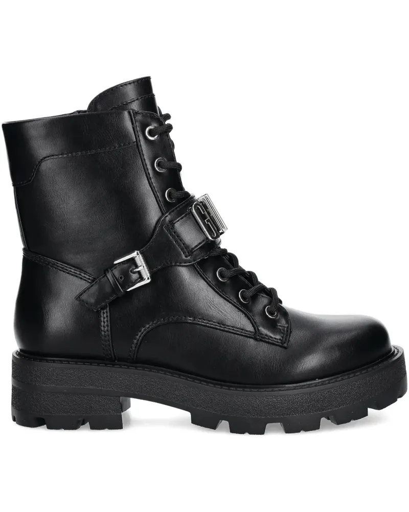 Guess Bikerstiefel mit Schnürung - Schwarz Schwarz