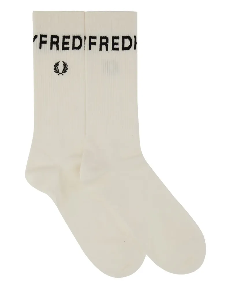 Fred Perry Socken mit Logo - Weiß Weiß