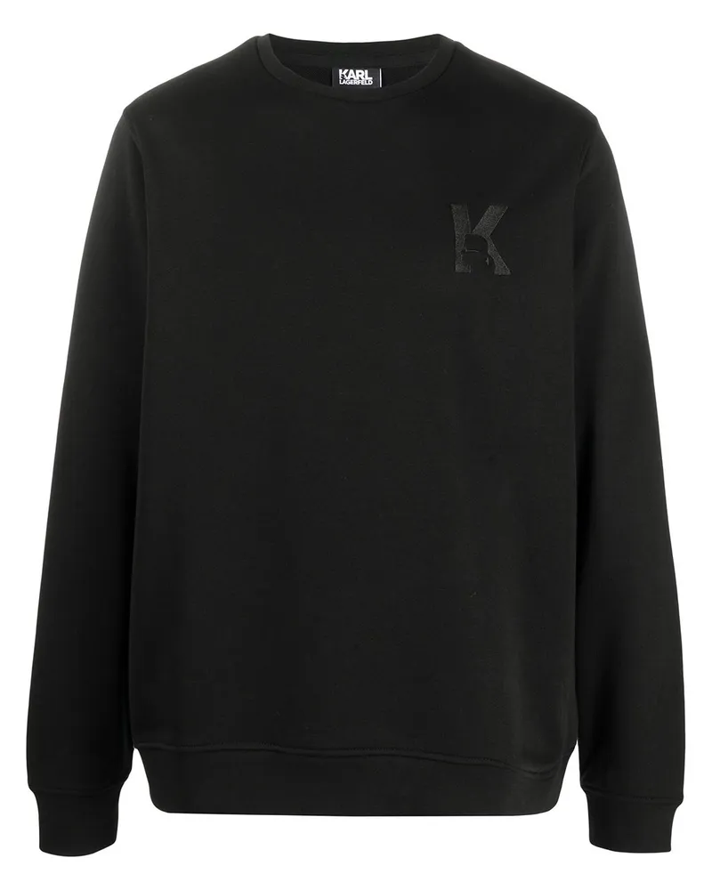 Karl Lagerfeld Sweatshirt mit "K"-Stickerei - Blau Blau