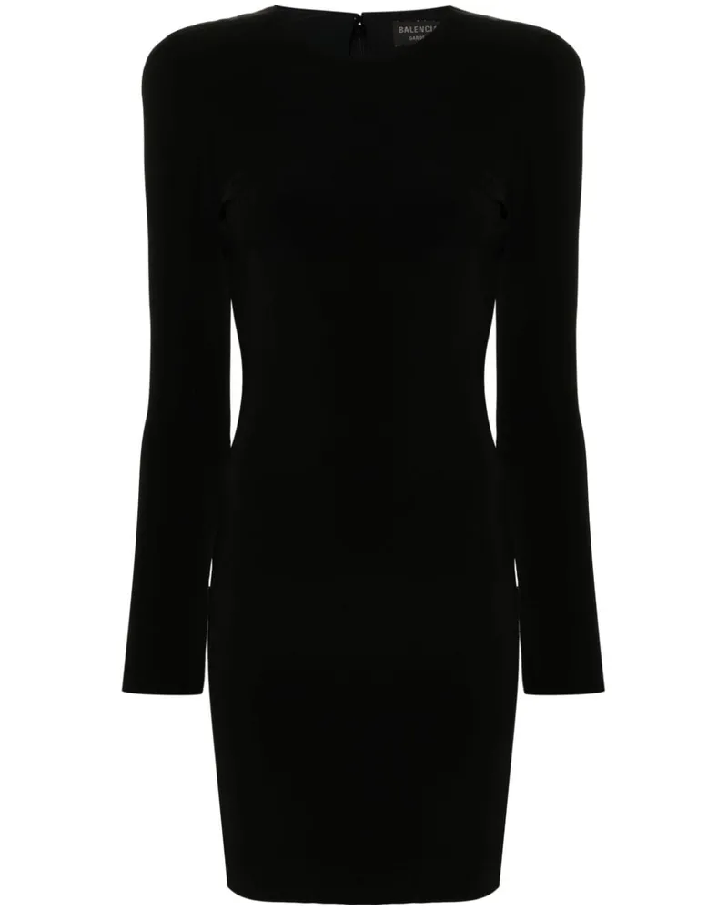 Balenciaga Minikleid mit langen Ärmeln - Schwarz Schwarz