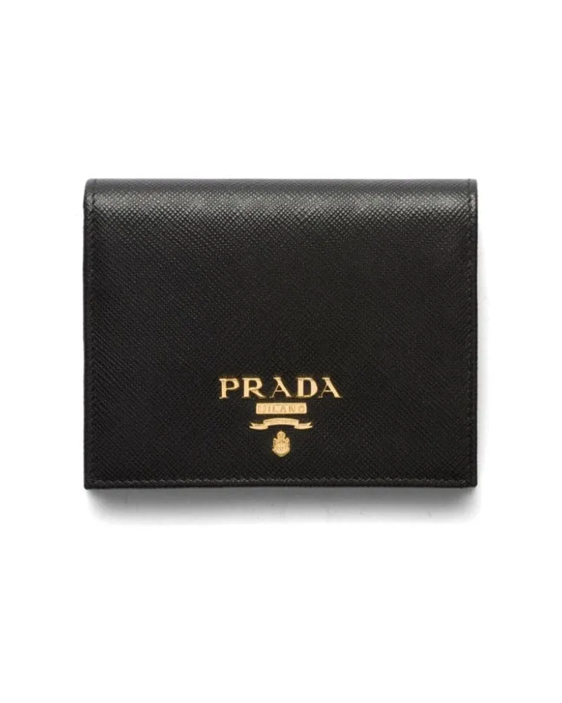 Prada Portemonnaie aus Saffiano-Leder - Schwarz Schwarz