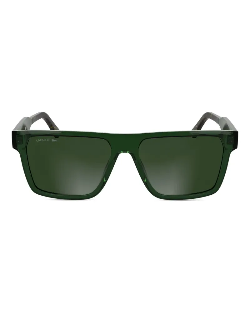 Lacoste Sonnenbrille mit Logo-Print - Grün Grün