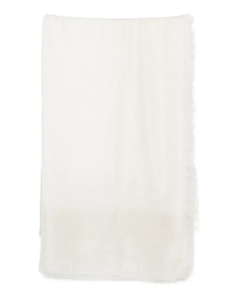 Faliero Sarti frayed scarf - Weiß Weiß