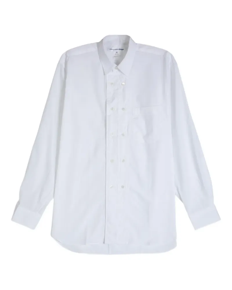Comme des Garçons double-breasted chest-pocket shirt - Weiß Weiß