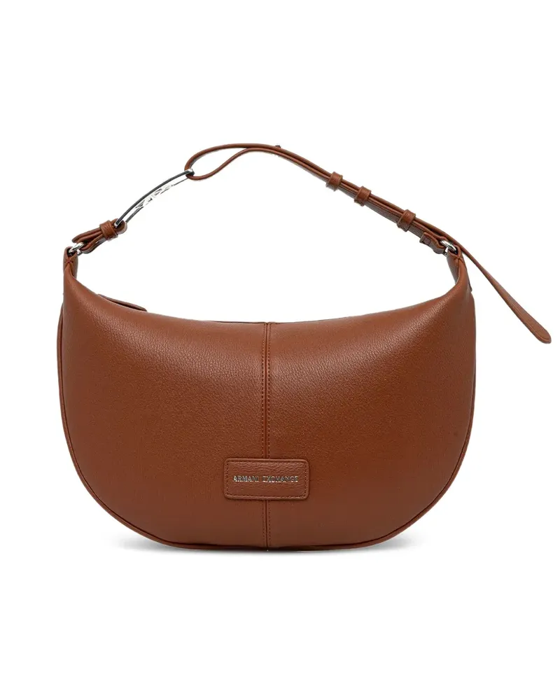 Armani Exchange Shopper mit Logo-Schild - Braun Braun