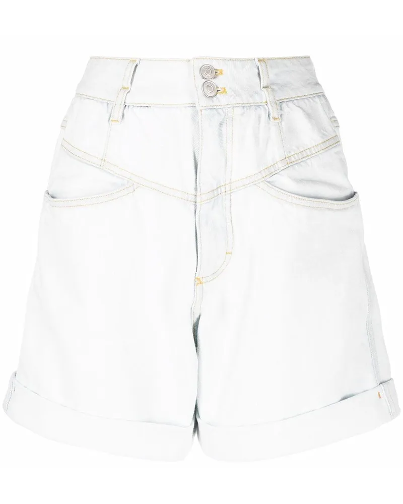 Kenzo Hoch sitzende Jeans-Shorts - Blau Blau