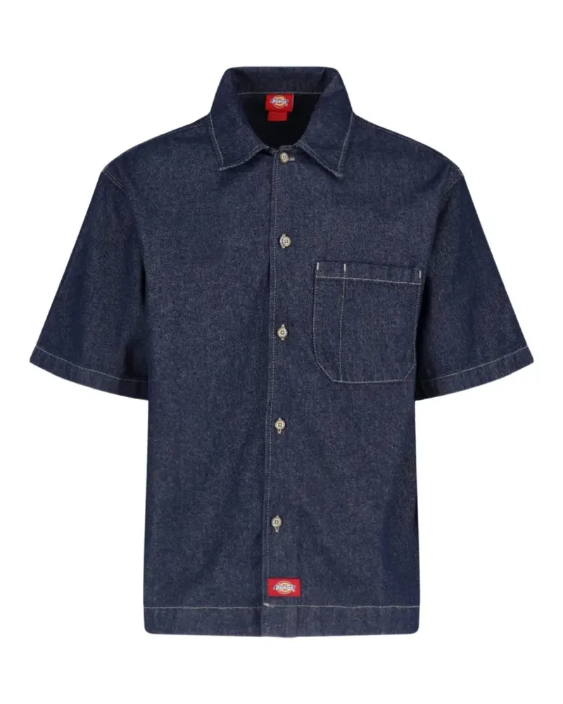 Dickies Hemd mit Logo-Patch - Blau Blau