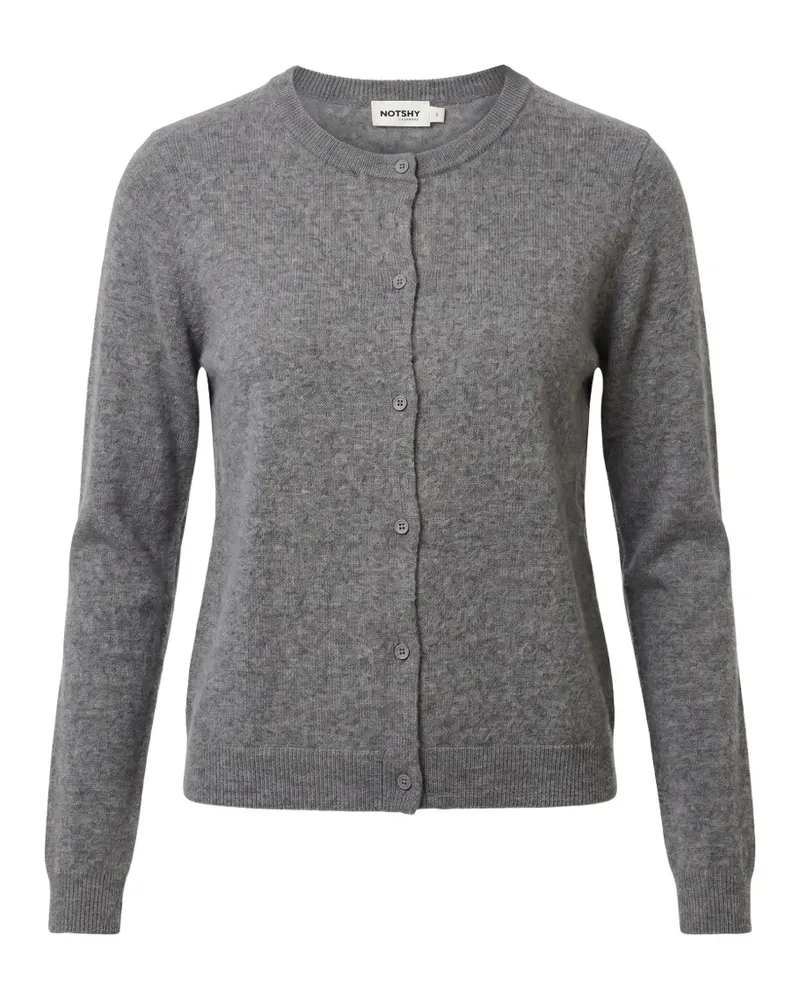 Not Shy Naline fine-knit cashmere cardigan - Grau Grau