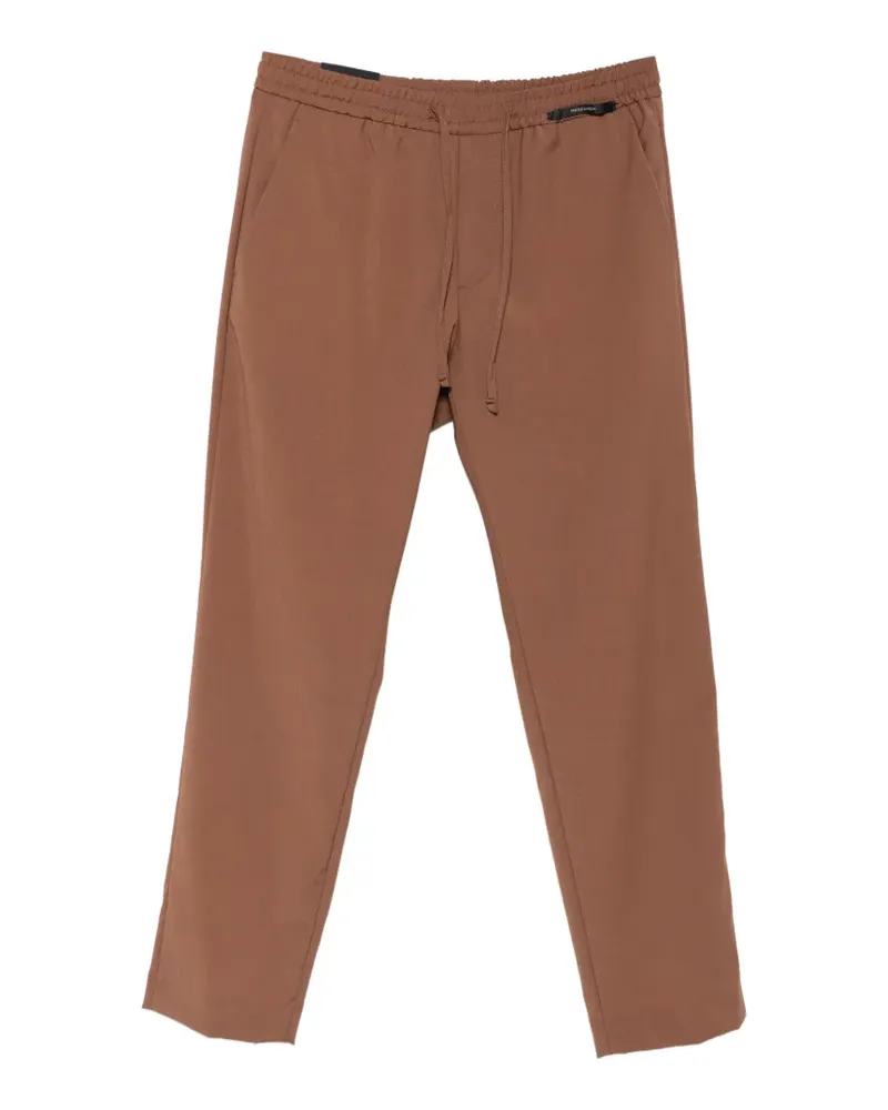 MICHAEL COAL MC Adam drawstring elasticated-waist trousers - Braun Braun