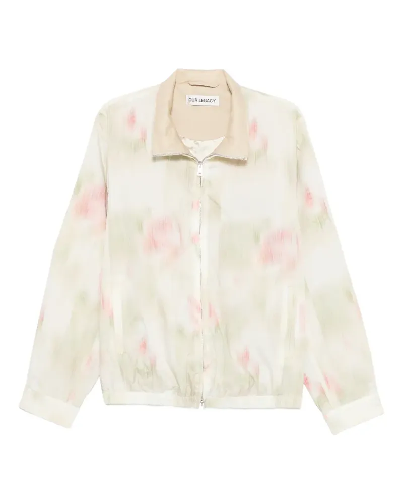 Our Legacy Casino Ripstop-Jacke mit Blumenprint - Nude Nude