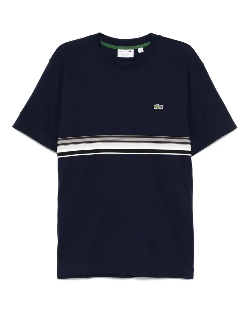 Lacoste T-Shirt mit Logo-Stickerei - Blau Blau