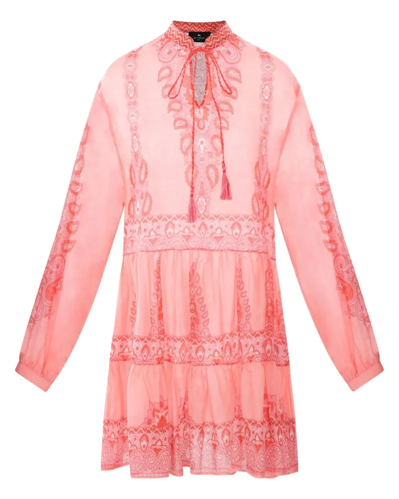 Etro Minikleid mit Paisley-Print - Rot Rot