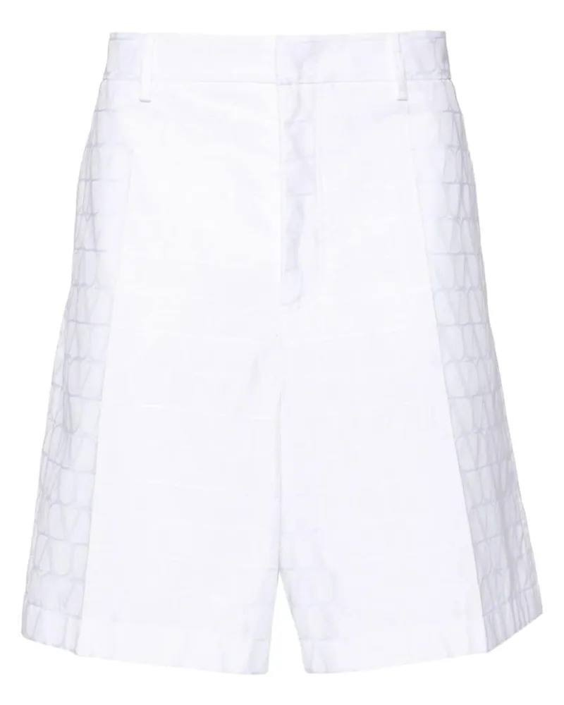 Valentino Garavani Toile Iconographe Shorts Weiß