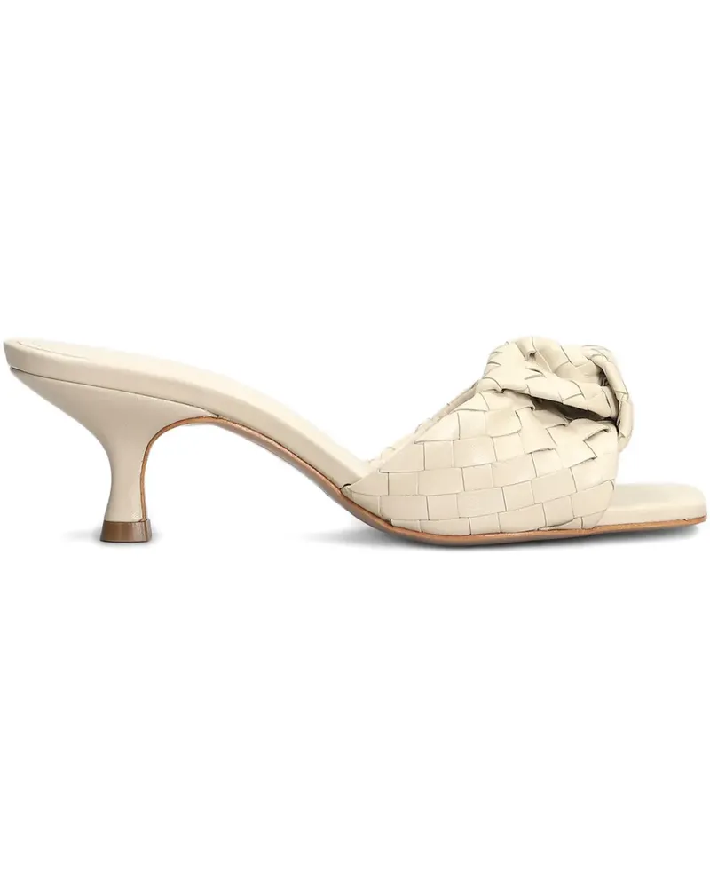 Schutz Mules mit Knoten 65mm - Nude Nude