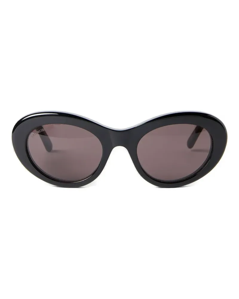 Balenciaga Sonnenbrille mit BB-Schild - Schwarz Schwarz
