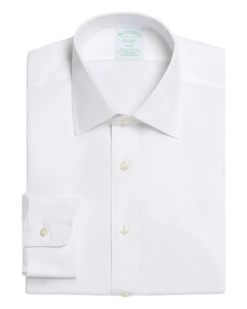 Brooks Brothers Langärmeliges Hemd - Weiß Weiß