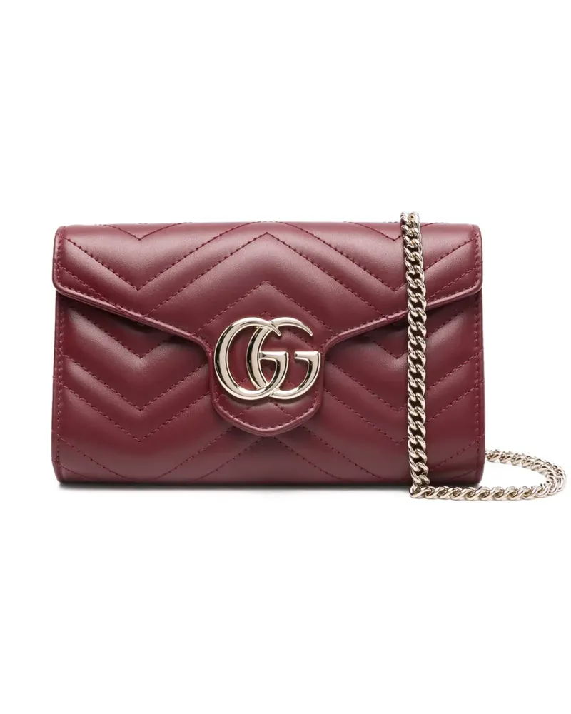 Gucci Mini GG Marmont Clutch - Rot Rot
