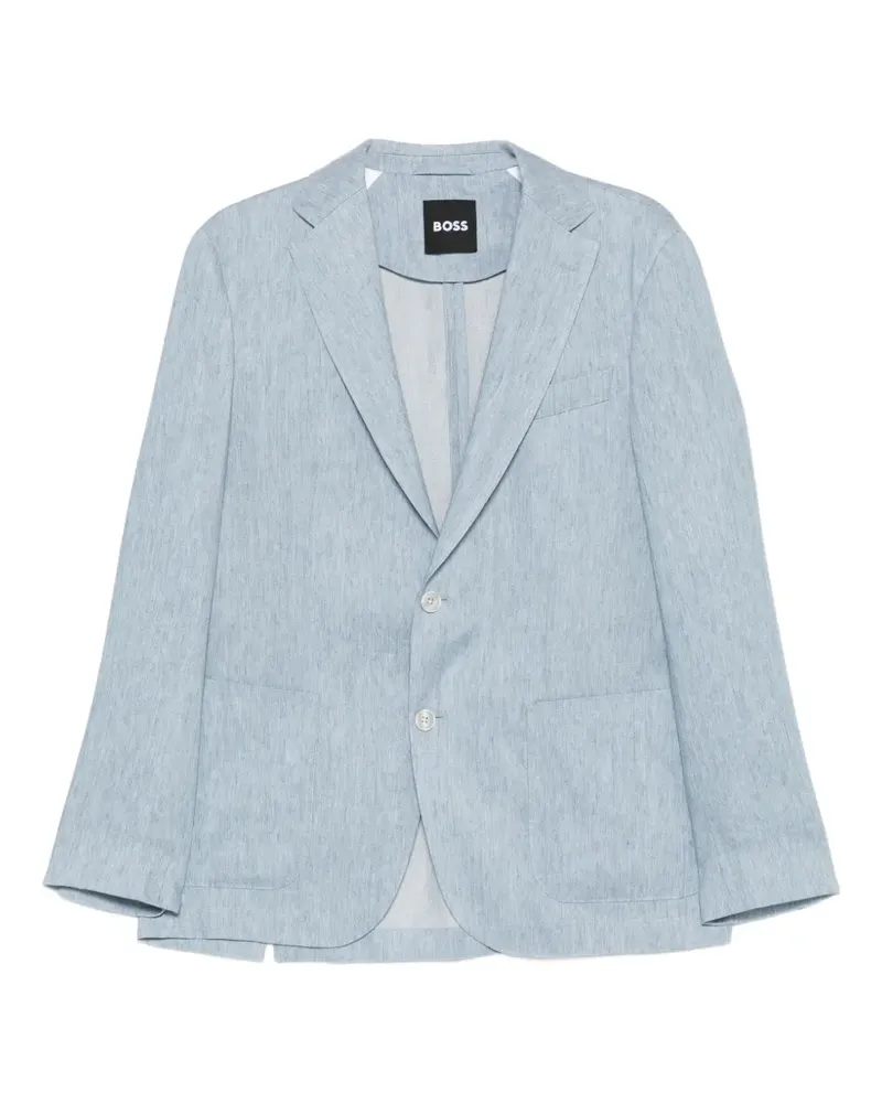 HUGO BOSS chest-pocket blazer - Blau Blau