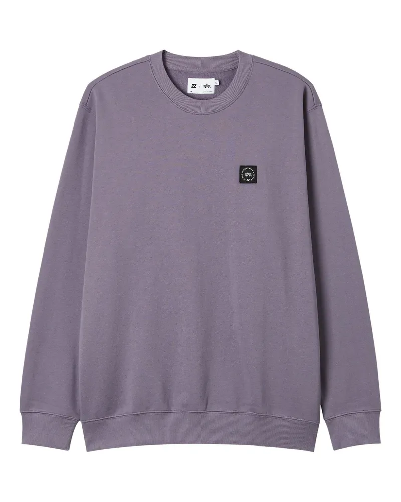 Izzue x Alpha Industries logo-patch sweatshirt - Violett Violett