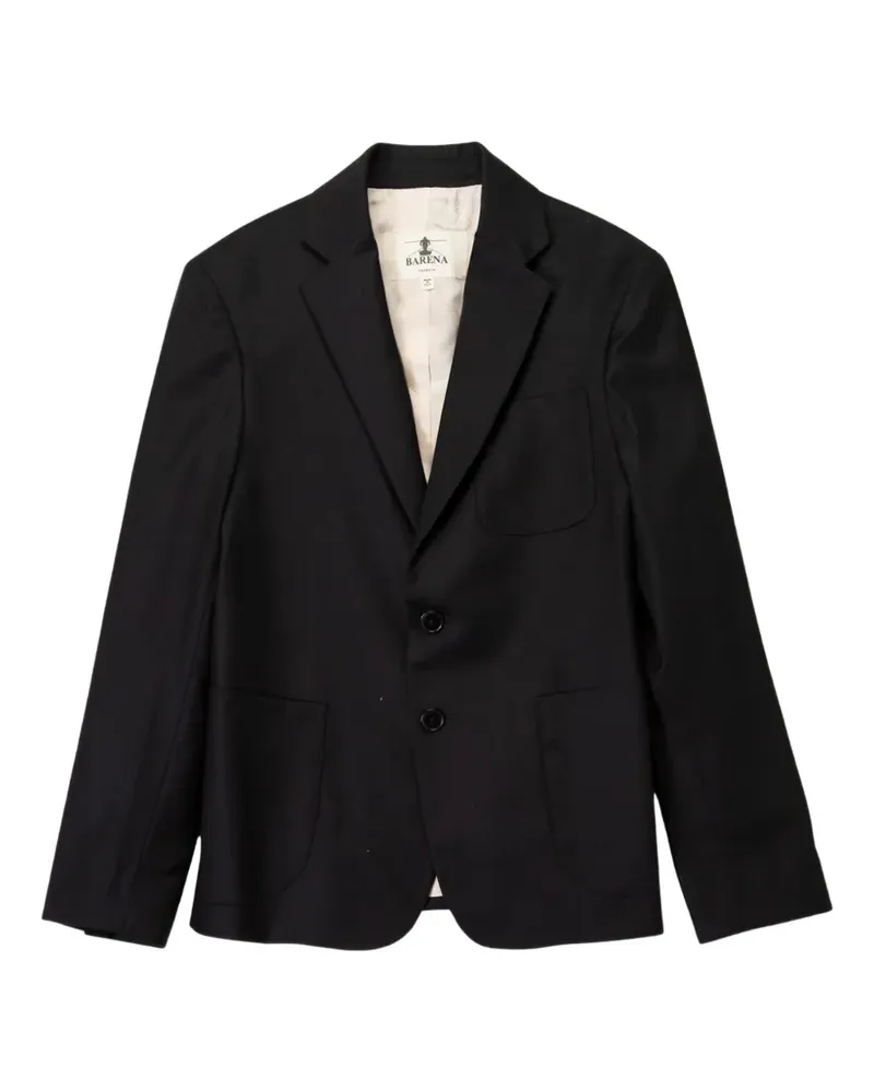 BARENA Sila notched-lapels single-breasted blazer - Schwarz Schwarz