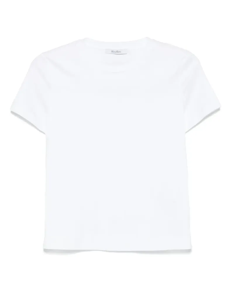 Max Mara Klassisches T-Shirt - Weiß Weiß