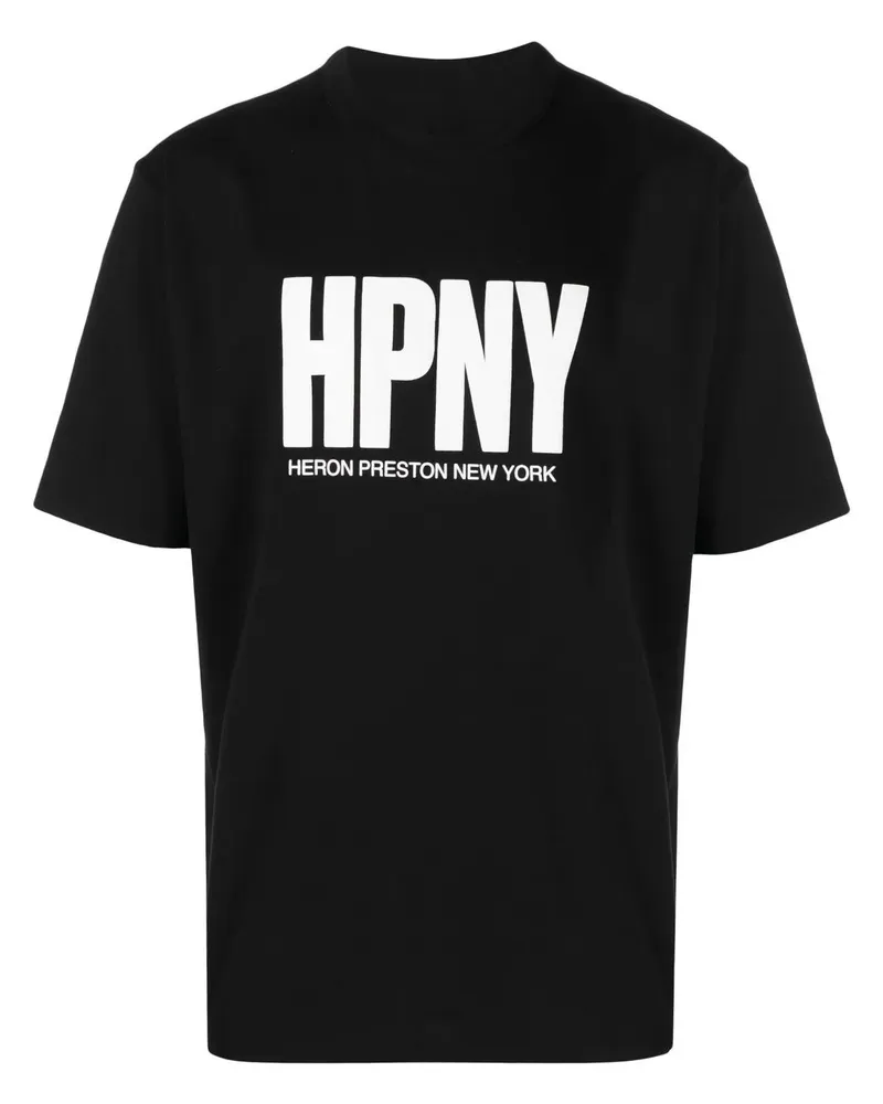 Heron Preston T-Shirt mit Logo-Print - Schwarz Schwarz