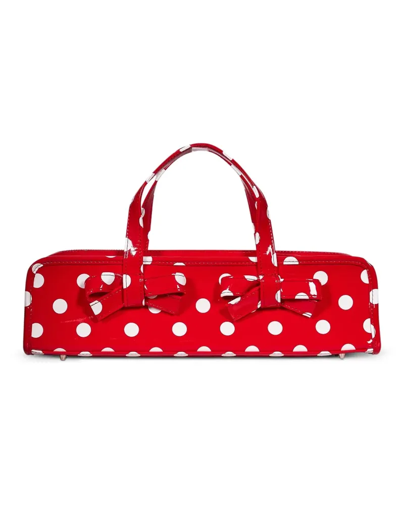 Comme des Garçons Tote Bag mit Tupfen und Schleifendetail - Rot Rot