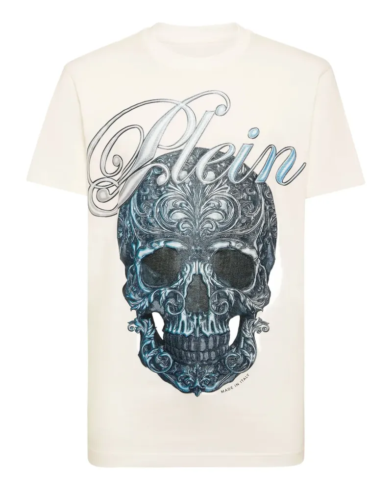 Philipp Plein T-Shirt mit Totenkopf-Print - Nude Nude