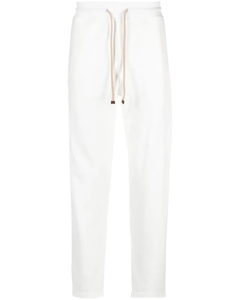 Brunello Cucinelli Tapered-Hose mit Kordelzug - Weiß Weiß