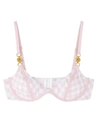 Versace Bikinioberteil mit Medusa Head-Motiv Rosa