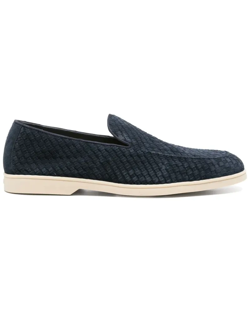 Doucal´s Derby-Schuhe aus Wildleder - Blau Blau