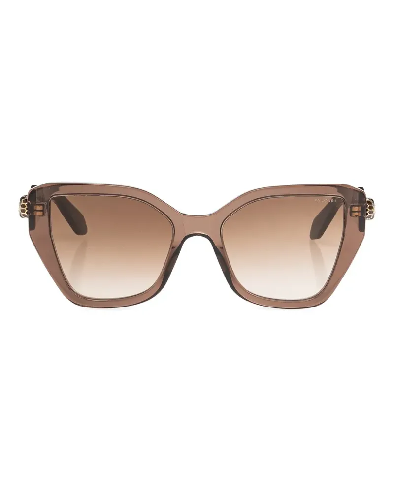 Bulgari Serpenti square-frame sunglasses - Braun Braun