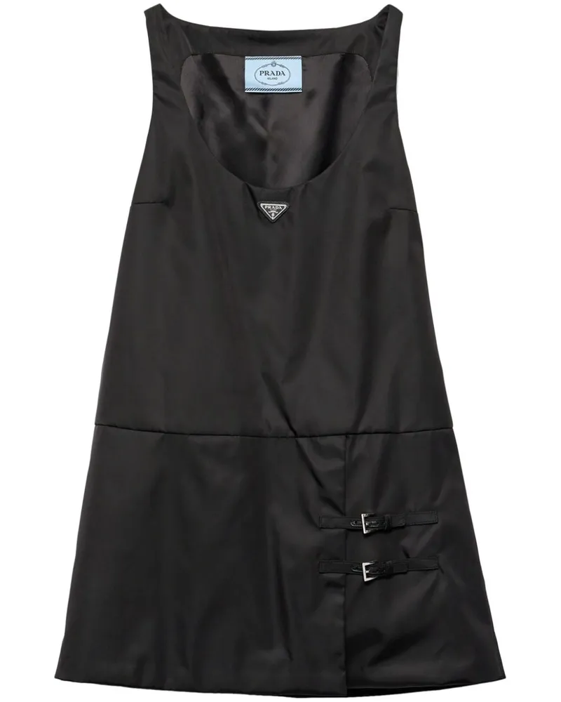 Prada Minikleid mit Emaille-Detail - Schwarz Schwarz