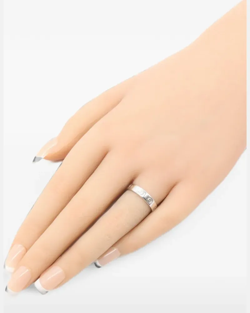 Cartier 2010s mini Love diamond ring - Silber Silber