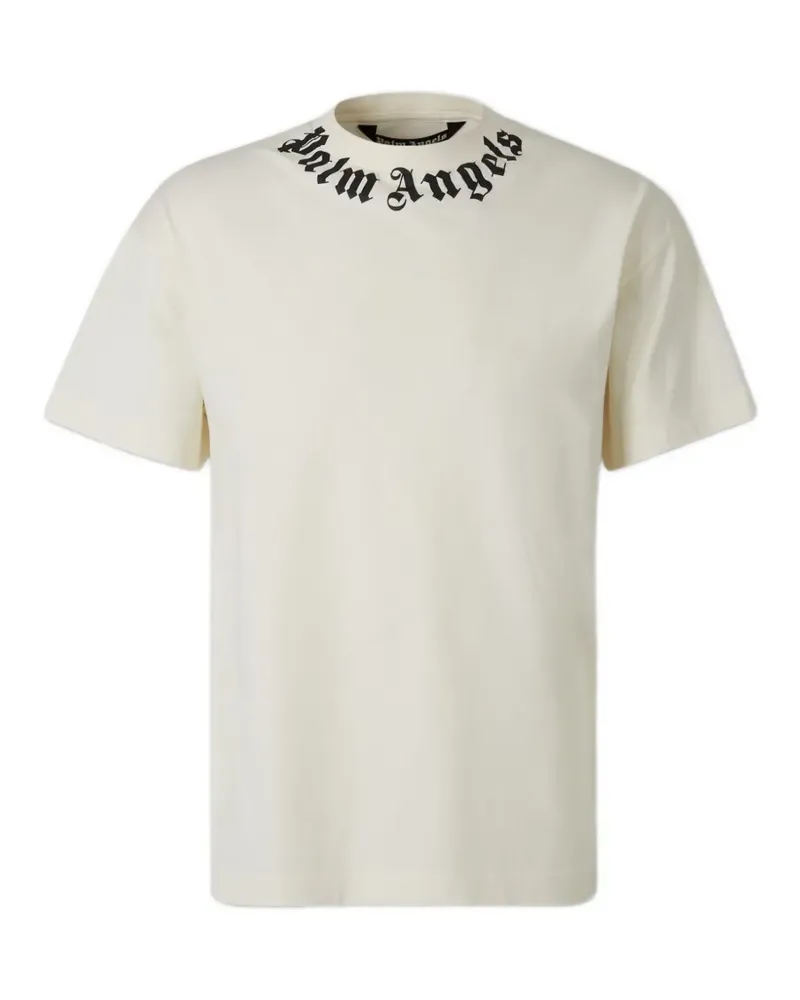 Palm Angels T-Shirt mit Logo-Print - Nude Nude