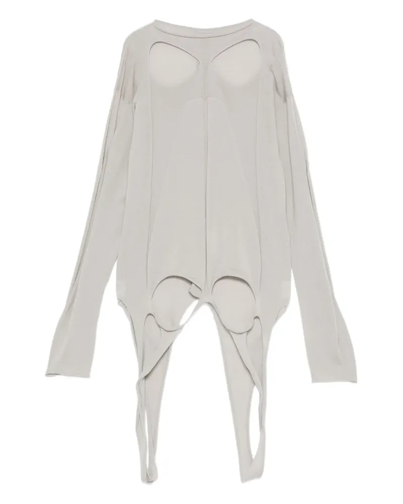 Rick Owens Pullover mit Schlitz - Grau Grau