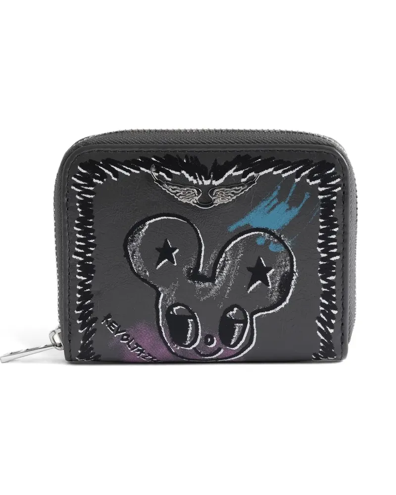 Zadig & Voltaire Humberto Portemonnaie mit grafischem Print - Grau Grau