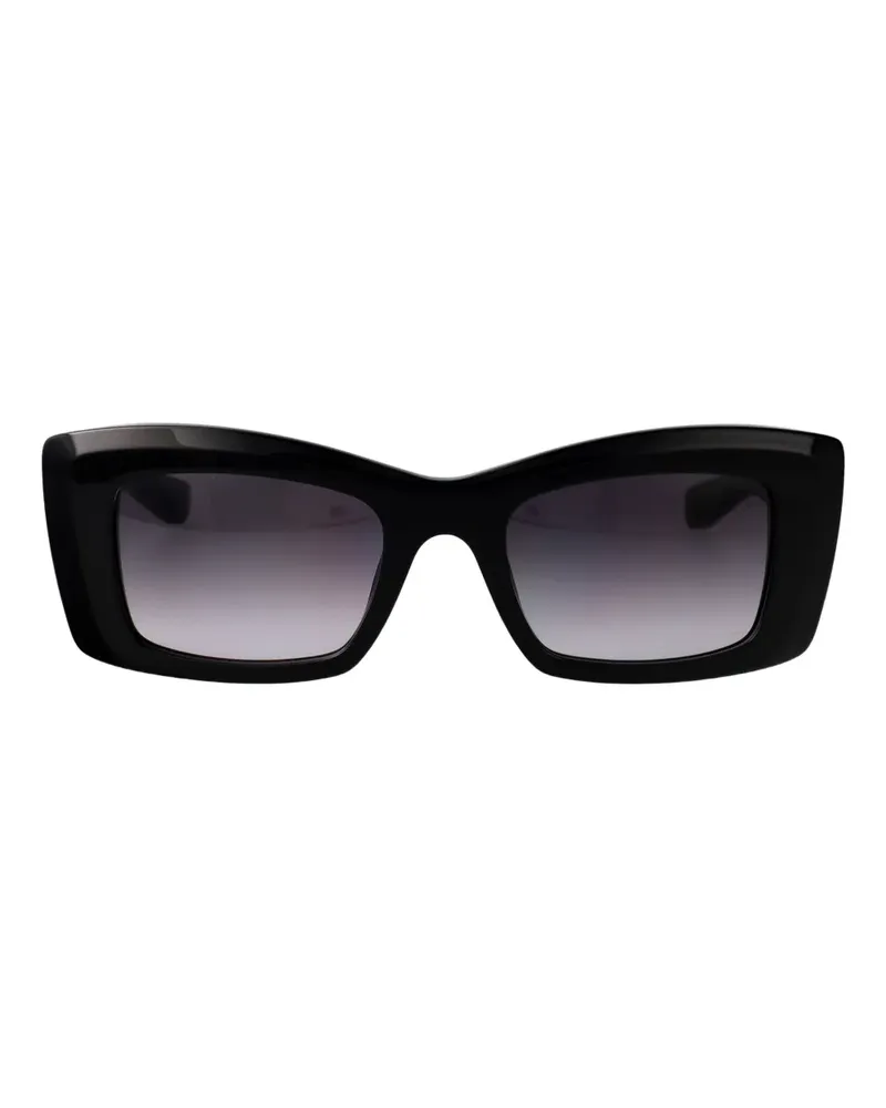 Alexander McQueen rectangle-frame sunglasses - Schwarz Schwarz