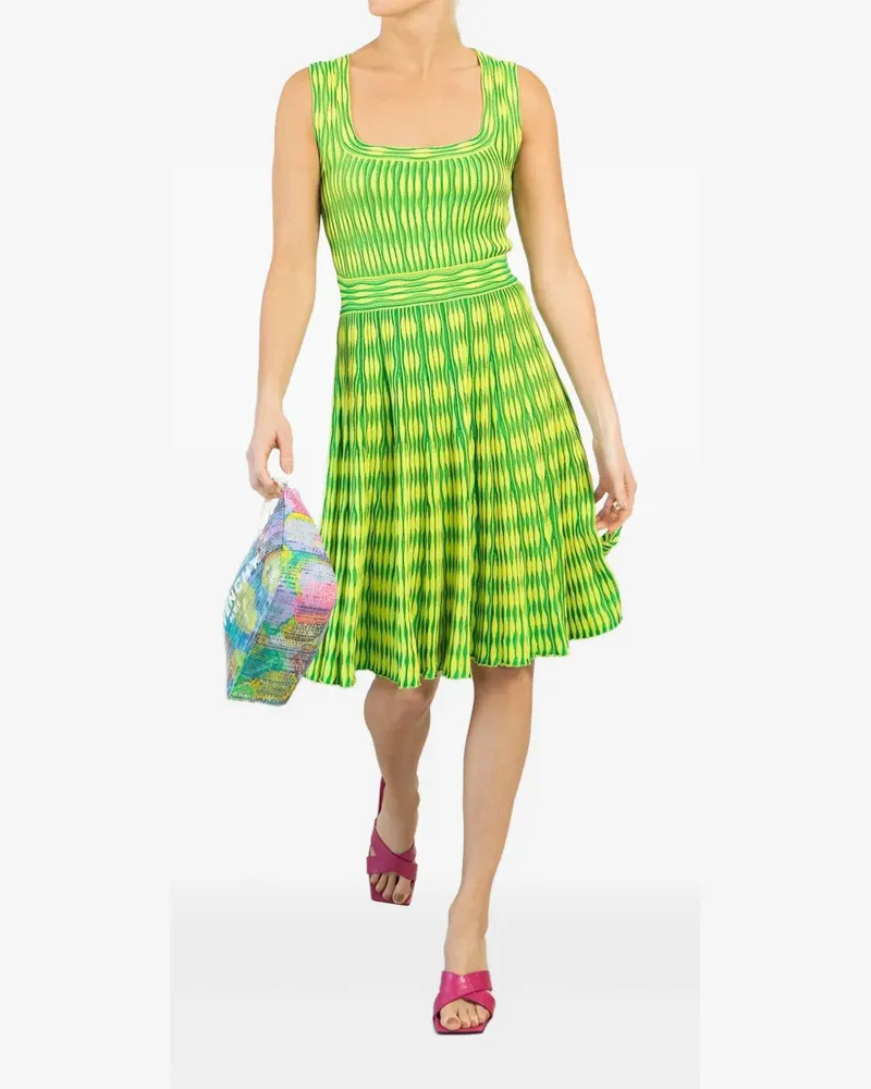 Antonino Valenti Concetta pleated knitted midi dress - Grün Grün