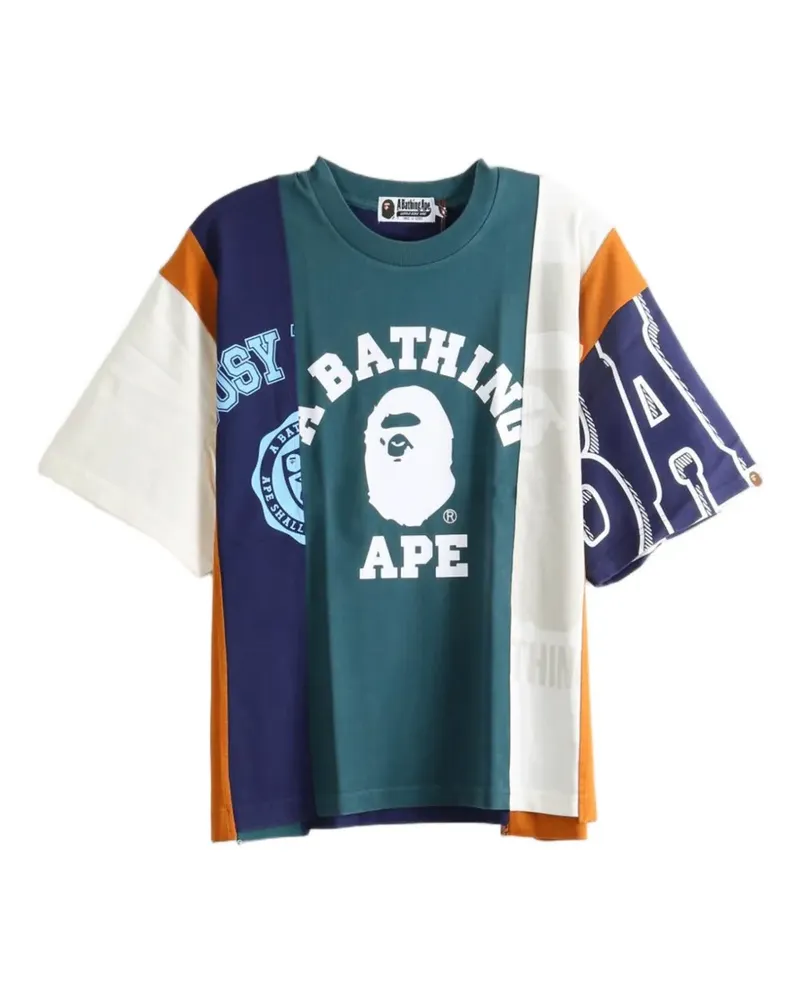 BAPE T-Shirt mit Logo-Print - Grün Grün
