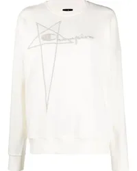 Rick Owens Sweatshirt mit Logo-Stickerei Nude