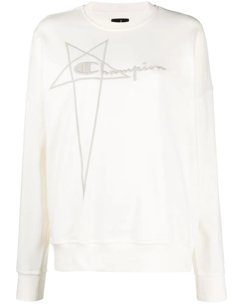 Rick Owens Sweatshirt mit Logo-Stickerei Nude