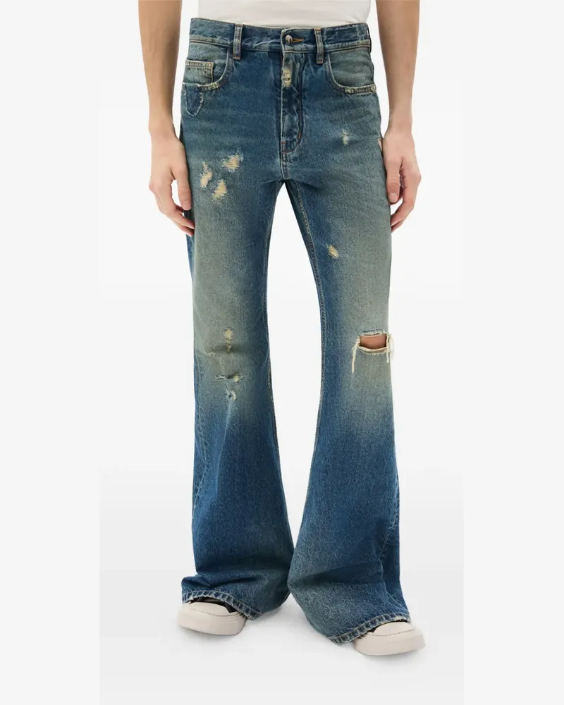 Ann Demeulemeester Hamo distressed five-pocket jeans - Blau Blau