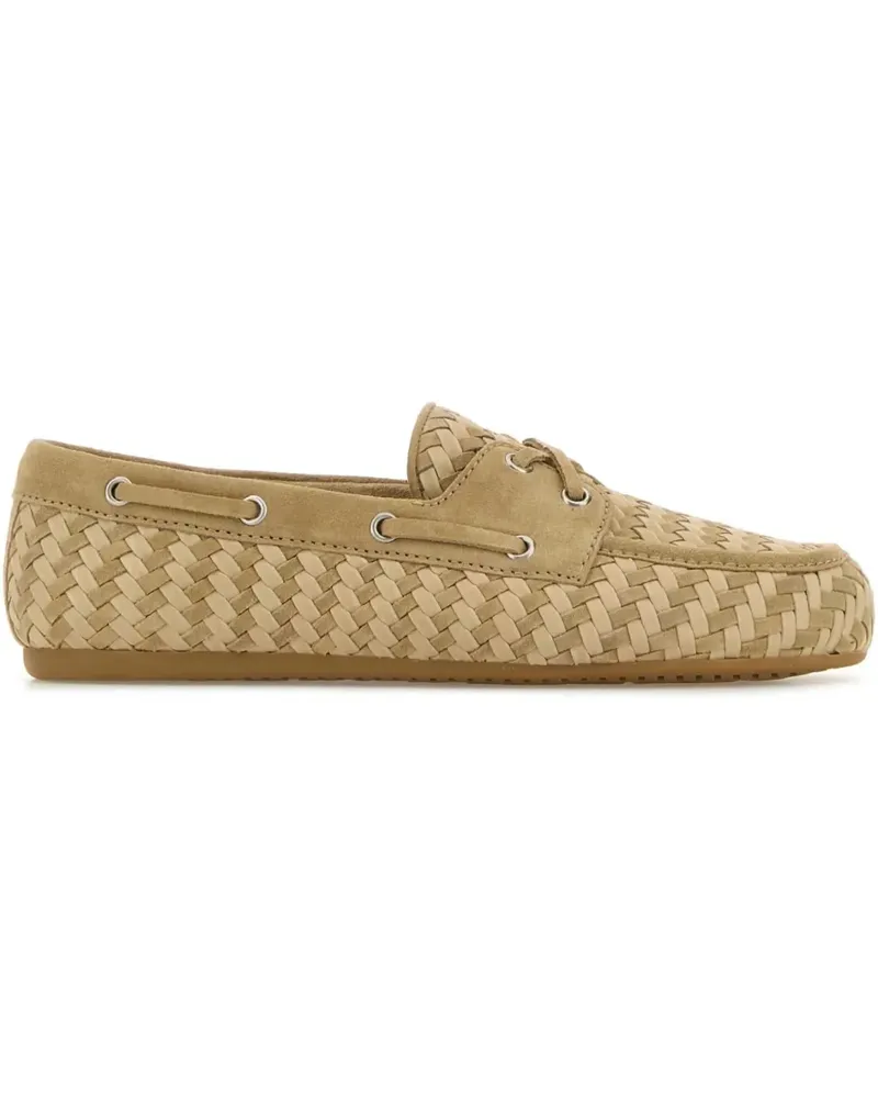 Miu Miu Loafer aus Wildleder - Nude Nude
