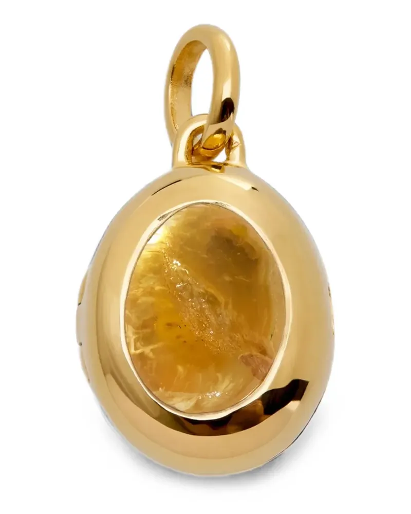 Monica Vinader November Birthstone Halskette mit Zitrin - Gold Gold