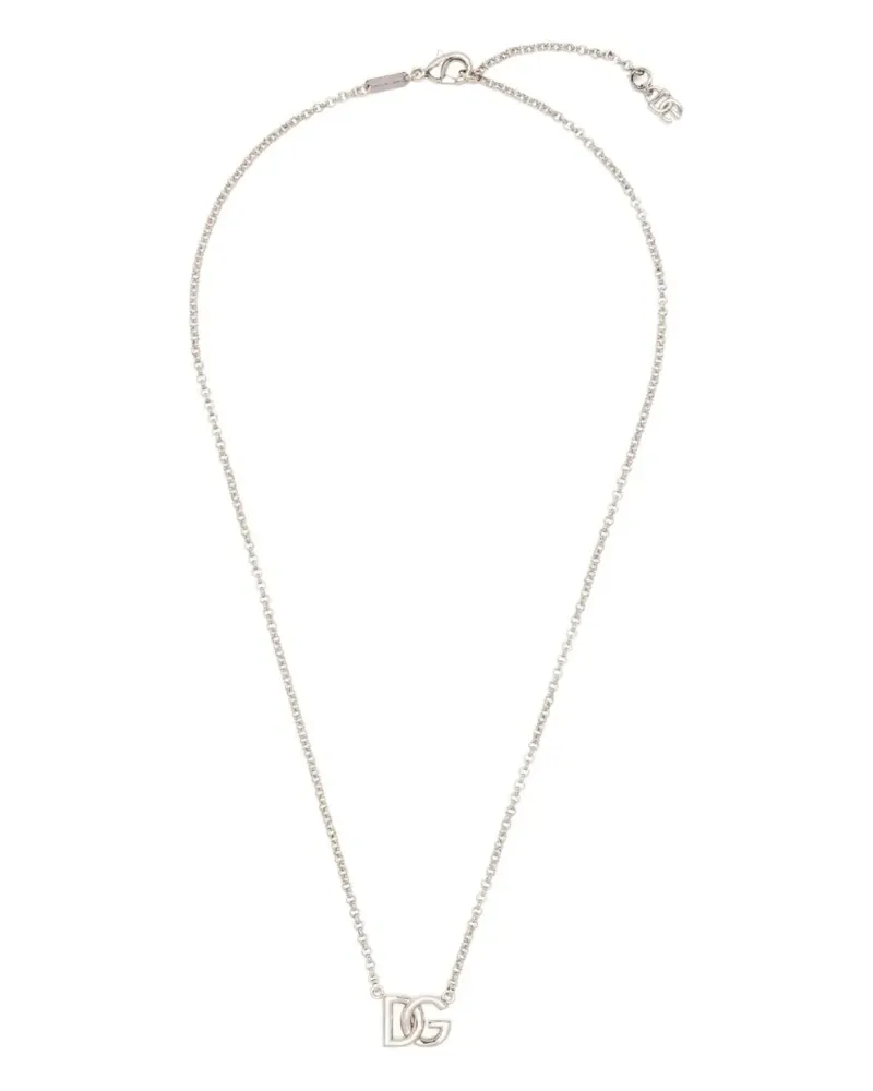 Dolce & Gabbana logo-pendant necklace - Silber Silber